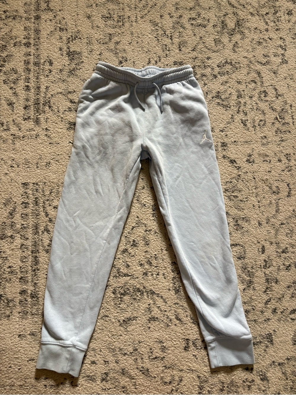 Jordan Girls Light Blue Joggers with Drawstring